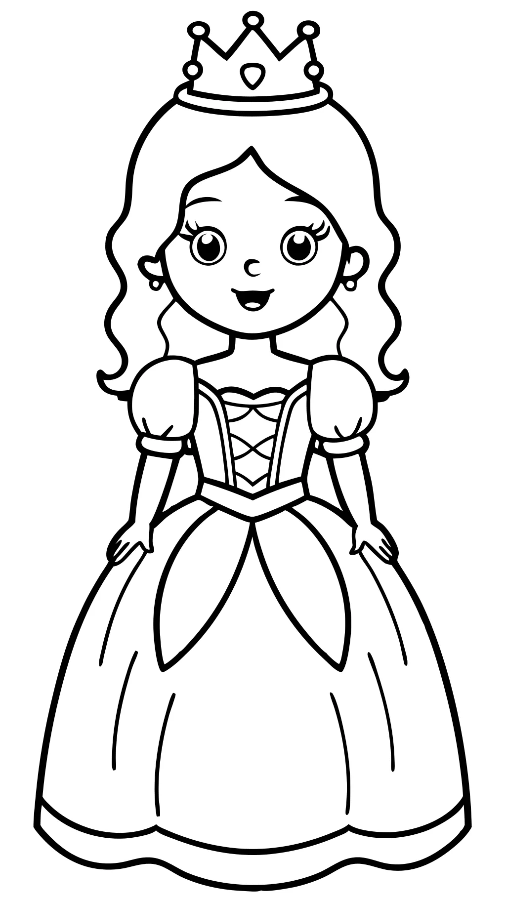 printable princess color pages